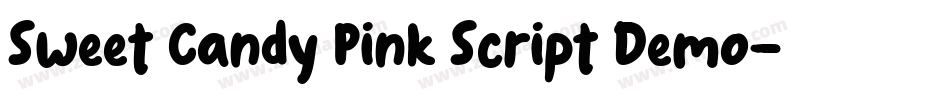 Sweet Candy Pink Script Demo字体转换